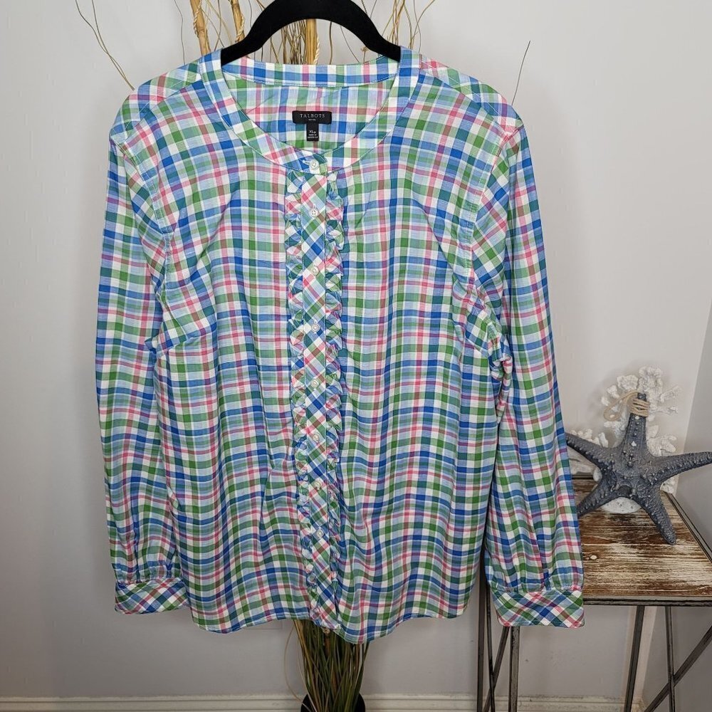 Talbots Button‎ Down Womens XLarge Petite